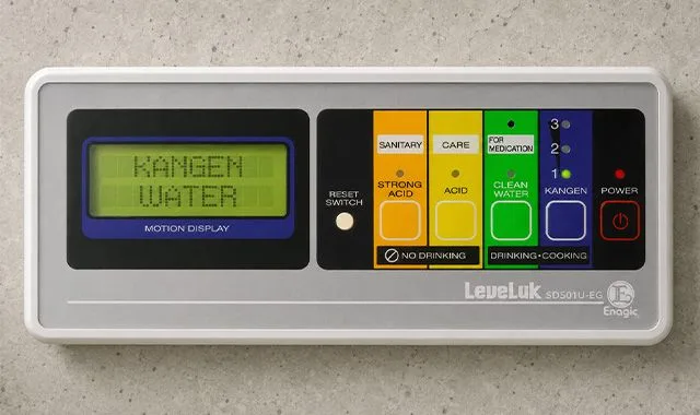 SD501U kontrol paneli, tüm su ayarlarını gösteriyor